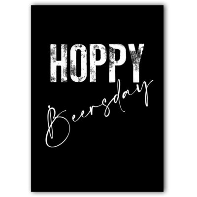 Postkarte Hoppy Beersday